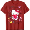 image:imageHello Kitty Love Notes Valentine Tee Shirt TShirtCranberry Red