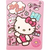 image:imageHello Kitty Pebbled Pink Passport Holder for Travel Official License Sanrio Passport Cover for WomenMulticolor