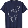 image:imageHello Kitty Question Mark Tee Shirt TShirtNavy Blue