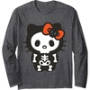image:imageHello Kitty Skeleton Halloween Long Sleeve Shirt Long Sleeve TShirtDark Heather Grey