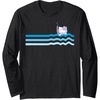image:imageHello Kitty Swim Snorkle Summer Stripe Long Sleeve TShirtBlack