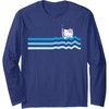 image:imageHello Kitty Swim Snorkle Summer Stripe Long Sleeve TShirtNavy Blue