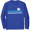 image:imageHello Kitty Swim Snorkle Summer Stripe Long Sleeve TShirtRoyal Blue