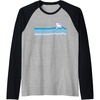 image:imageHello Kitty Swim Snorkle Summer Stripe Raglan Baseball TeeBlackAthletic Heather