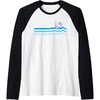 image:imageHello Kitty Swim Snorkle Summer Stripe Raglan Baseball TeeBlackWhite