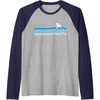 image:imageHello Kitty Swim Snorkle Summer Stripe Raglan Baseball TeeNavy BlueAthletic Heather
