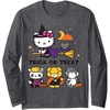 image:imageHello Kitty and Friends Halloween Long Sleeve Shirt Long Sleeve TShirtDark Heather Grey