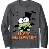 image:imageKeroppi Hoppy Halloween Long Sleeve Shirt Long Sleeve TShirtDark Heather Grey