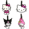 image:imageKuromi My Melody and Hello Kitty Luggage Tag for Suitcases 4Pack Official License Cute Luggage Tags Sanrio Gifts for Travel