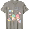 image:imageLittle Twin Stars Love is in The Air Valentine Tee Shirt TShirtSlate Grey