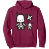 image:imagePochacco Skeleton Halloween Hoodie Pullover HoodieBurgundy