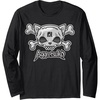 image:imageSkull and Crossbones Long Sleeve Shirt Long Sleeve TShirtBlack