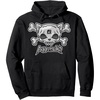 image:imageSkull and Crossbones Rage Hoodie Pullover HoodieBlack