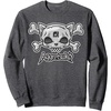 image:imageSkull and Crossbones Sweatshirt SweatshirtDark Heather Grey