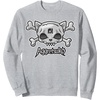 image:imageSkull and Crossbones Sweatshirt SweatshirtHeather Grey