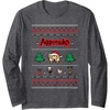 image:imageUgly Christmas Sweater Rage Long Sleeve Shirt Long Sleeve TShirtDark Heather Grey