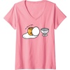 image:imageWomens Gudetama Too Lazy to Dunk Basketball VNeck TShirtPink