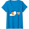 image:imageWomens Gudetama Too Lazy to Dunk Basketball VNeck TShirtSapphire Blue