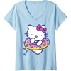 image:imageWomens Hello Kitty Donut Sprinkles Floaty Summer Swimming VNeck TShirtBaby Blue