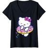 image:imageWomens Hello Kitty Donut Sprinkles Floaty Summer Swimming VNeck TShirtBlack