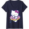 image:imageWomens Hello Kitty Donut Sprinkles Floaty Summer Swimming VNeck TShirtNavy Blue