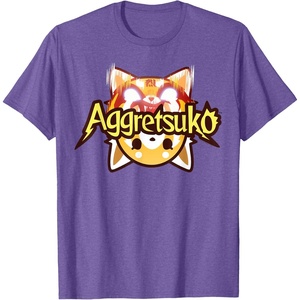 image:imageAggretsuko Dual Personality Logo Tee Shirt TShirtPurple Heather