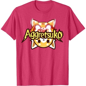 image:imageAggretsuko Dual Personality Logo Tee Shirt TShirtRed Heather