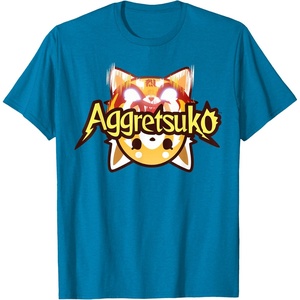 image:imageAggretsuko Dual Personality Logo Tee Shirt TShirtSapphire Blue