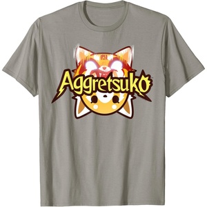 image:imageAggretsuko Dual Personality Logo Tee Shirt TShirtSlate Grey