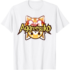 image:imageAggretsuko Dual Personality Logo Tee Shirt TShirtWhite