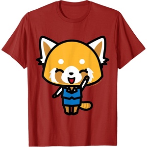 image:imageAggretsuko Happy Mood Tee Shirt TShirtCranberry Red