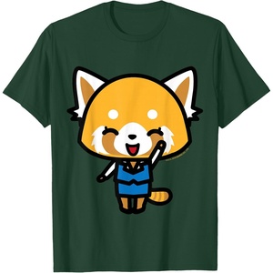 image:imageAggretsuko Happy Mood Tee Shirt TShirtDark Green