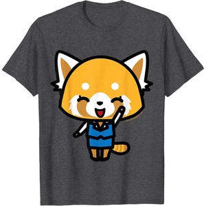 image:imageAggretsuko Happy Mood Tee Shirt TShirtDark Heather Grey
