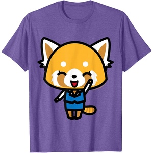 image:imageAggretsuko Happy Mood Tee Shirt TShirtPurple Heather