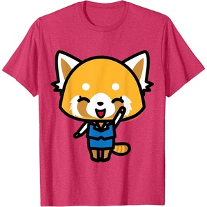 image:imageAggretsuko Happy Mood Tee Shirt TShirtRed Heather
