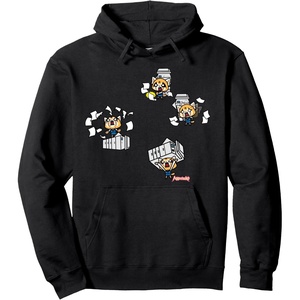 image:imageAggretsuko Rage Against the Copy Machine Hoodie Pullover HoodieBlack
