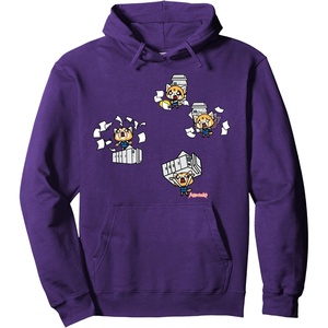 image:imageAggretsuko Rage Against the Copy Machine Hoodie Pullover HoodiePurple