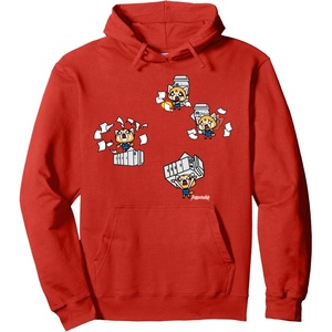 image:imageAggretsuko Rage Against the Copy Machine Hoodie Pullover HoodieRed