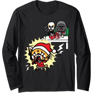 image:imageAggretsuko Raging Christmas Karaoke Long Sleeve Shirt Long Sleeve TShirtBlack