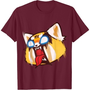 image:imageAggretsuko Screaming Rage Tee Shirt TShirtBurgundy