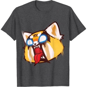 image:imageAggretsuko Screaming Rage Tee Shirt TShirtDark Heather Grey