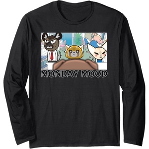 image:imageAggretsuko Season 2  Monday Mood Long Sleeve TShirtBlack