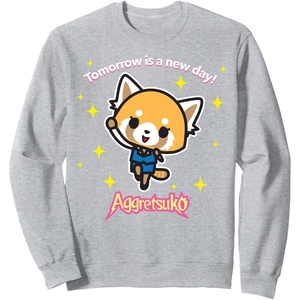 image:imageAggretsuko Tomorrow is a New Day Sweatshirt SweatshirtHeather Grey