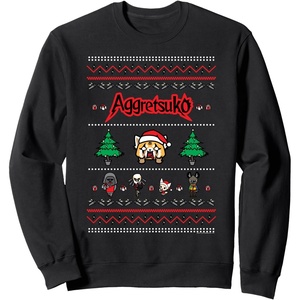image:imageAggretsuko Ugly Christmas Sweater Rage Sweatshirt SweatshirtBlack