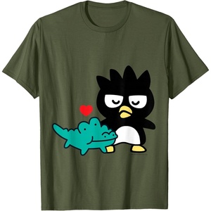 image:imageBadtz  Maru Friends and Love Shirt TShirtOlive Green