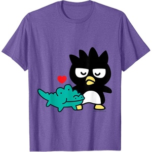 image:imageBadtz  Maru Friends and Love Shirt TShirtPurple Heather