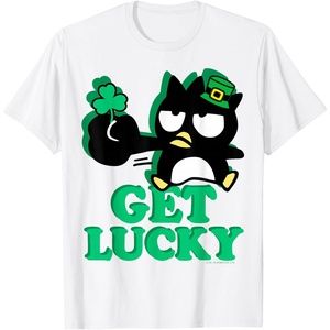 image:imageBadtz  Maru Get Lucky St Patricks Tee Shirt TShirtWhite