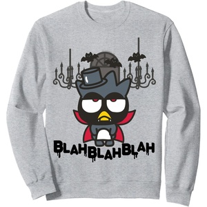 image:imageBadtz  Maru Vampire Halloween Sweatshirt SweatshirtHeather Grey
