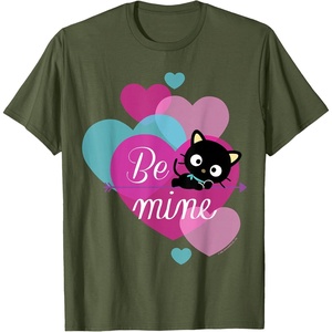 image:imageChococat Be Mine Valentine Tee Shirt TShirtOlive Green