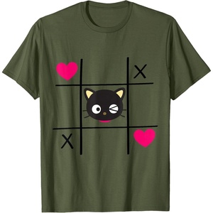 image:imageChococat Tic Tac Toe Valentine Tee Shirt Men Women Girls Kids TShirtOlive Green